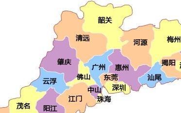 茂名属于粤西还是粤东
，广东省粤东粤西粤北分别有哪些城市